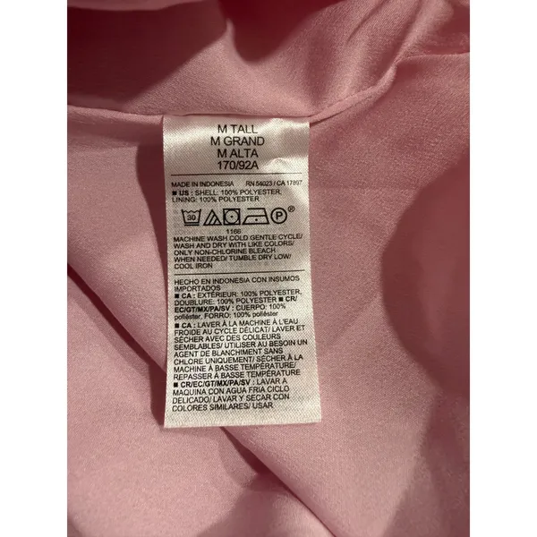 Old Navy The Occasion Pink Bubble Hem Mini‎ Dress Tie Strap Tall Medium 303 - Image 6