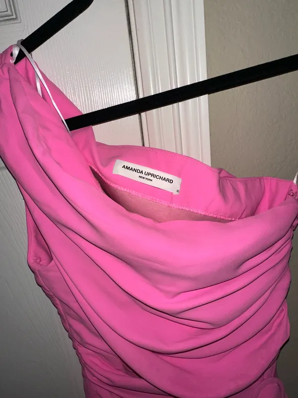 Amanda Uprichard Dress Mini Pink - Image 3