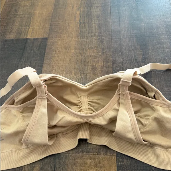 Kindred Bravely Nursing Bra Beige Seamless Maternity Wireless S - Image 4
