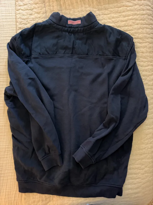 Vineyard Vines Navy blue quarter zip jacket - Image 4