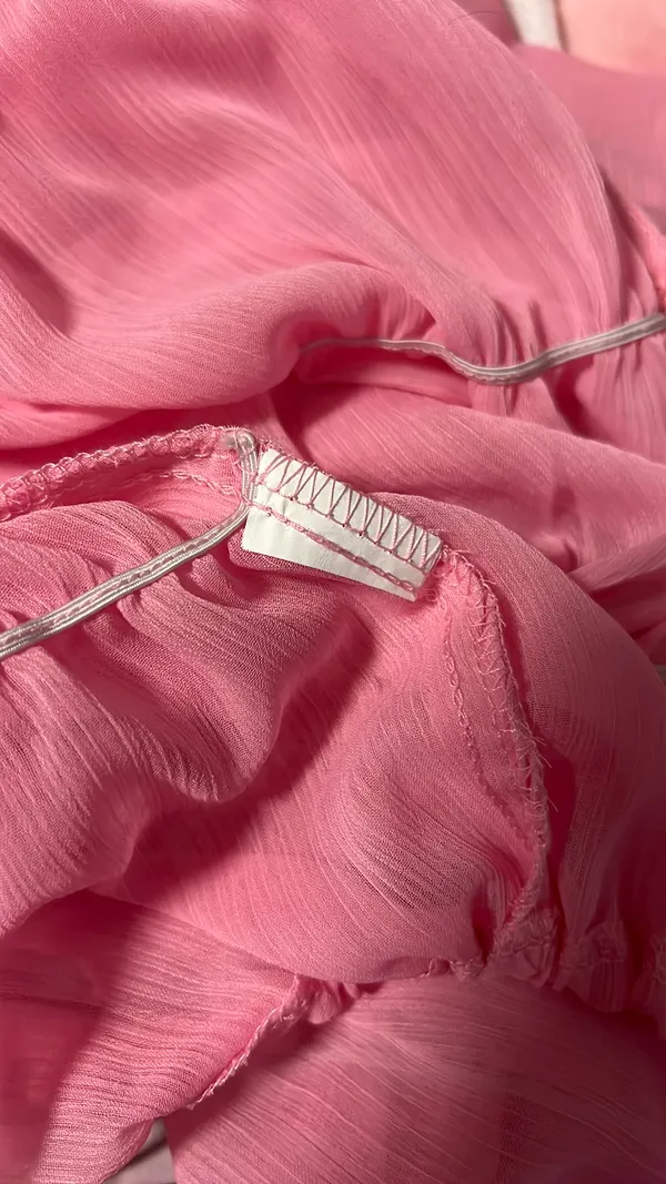 Revolve SNDYS Pink Sheer Top - Image 4