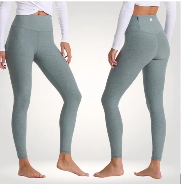 Vuori Clean Elevation Legging Stormy Heather‎ High Rise Green Athleisure medium - Image 2