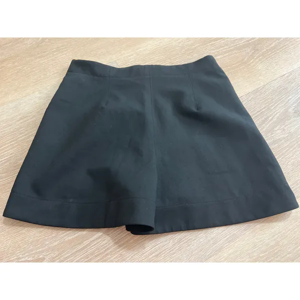 Zara Black Tailored A-Line Skort Skirt Built In Shorts XS Morocco - Image 6
