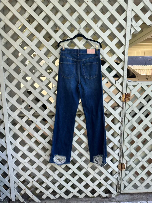 Free People Destroyed field Flare Jeans - Image 4