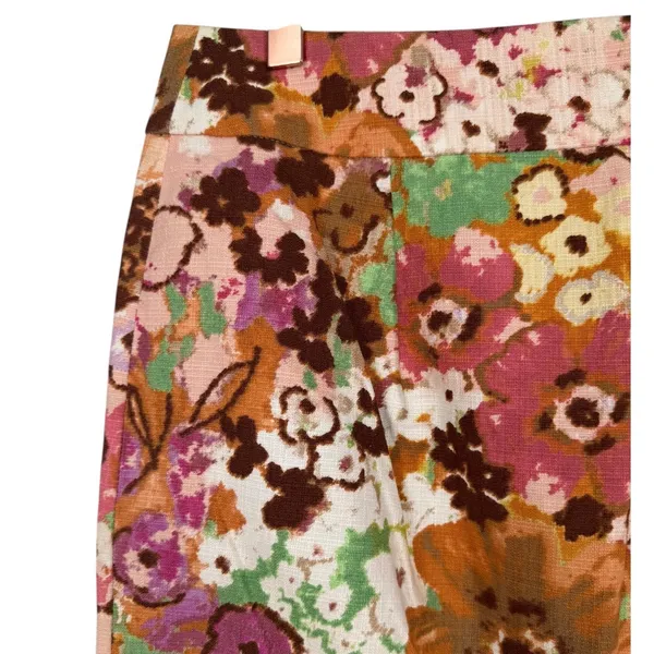 J.Crew Womens Watercolor Floral Pencil Skirt Cotton‎ Sz 6 Preppy Feminine Office - Image 8