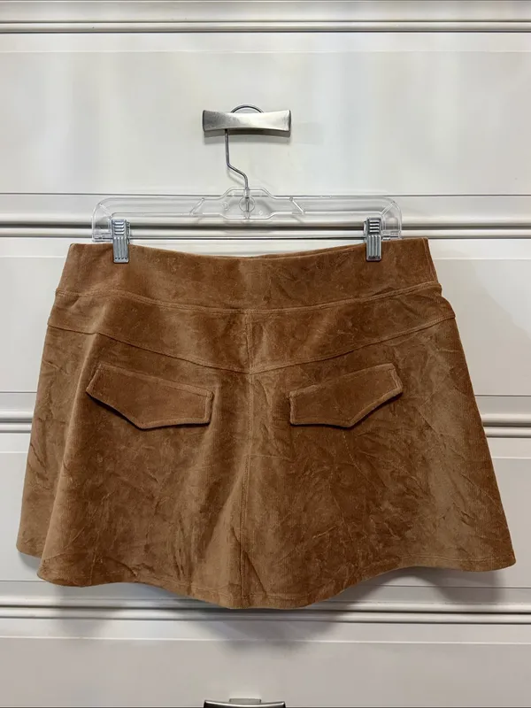 Offline by Aerie Brown Corduroy Skater Skirt - Image 2