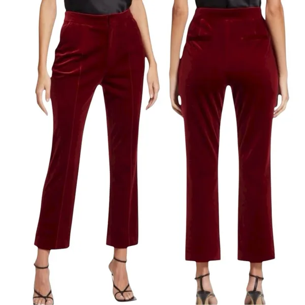 Favorite Daughter The Amore Pant Women’s Red Velvet Maroon Size 4 NWOT - Image 2