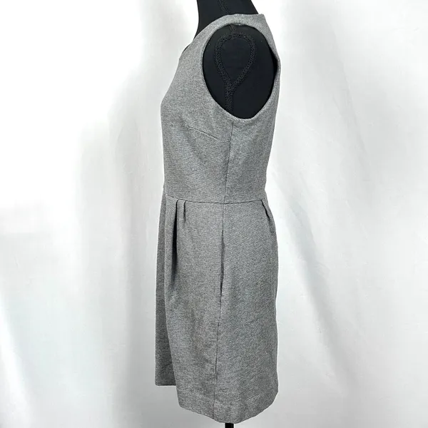 Madewell Dress Womens M Wedding Guest Resort‎ Vacation Sleeveless Cotton Gray - Image 9
