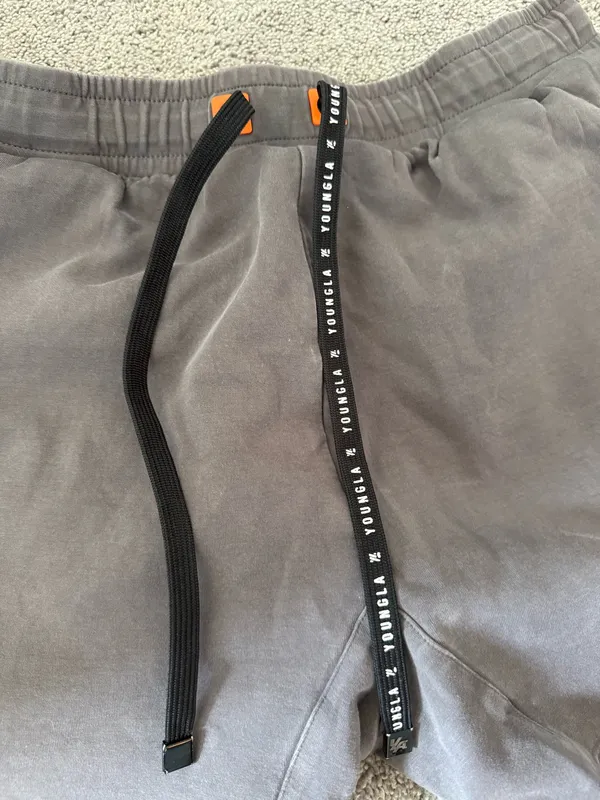 YoungLA Men Shorts Gray Size XL - Image 5