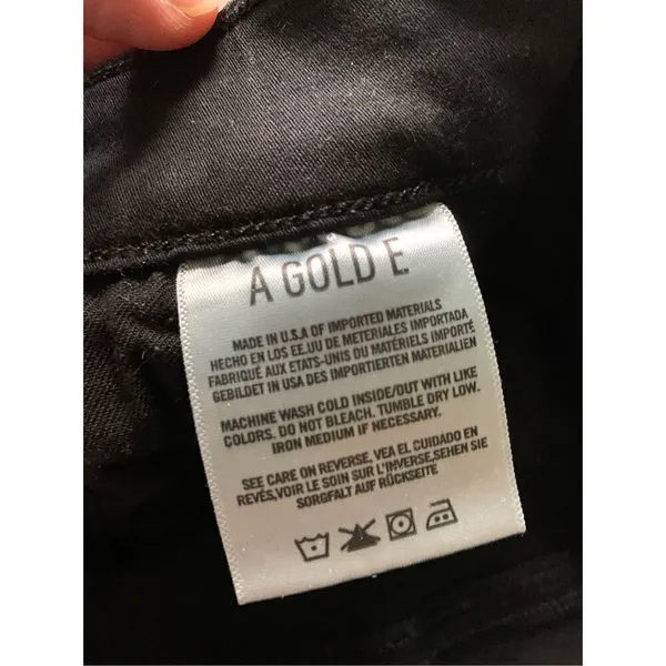 AGOLDE Black jeans women's size 30 A003B-2022 39096 - Image 4