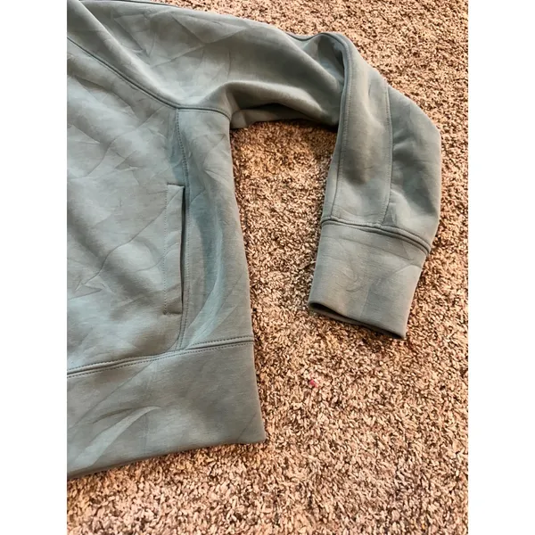 Bailey/44 Womens Sage Green Full Zip Raglan Hoodie Sweatshirt Size L 1955JA - Image 3