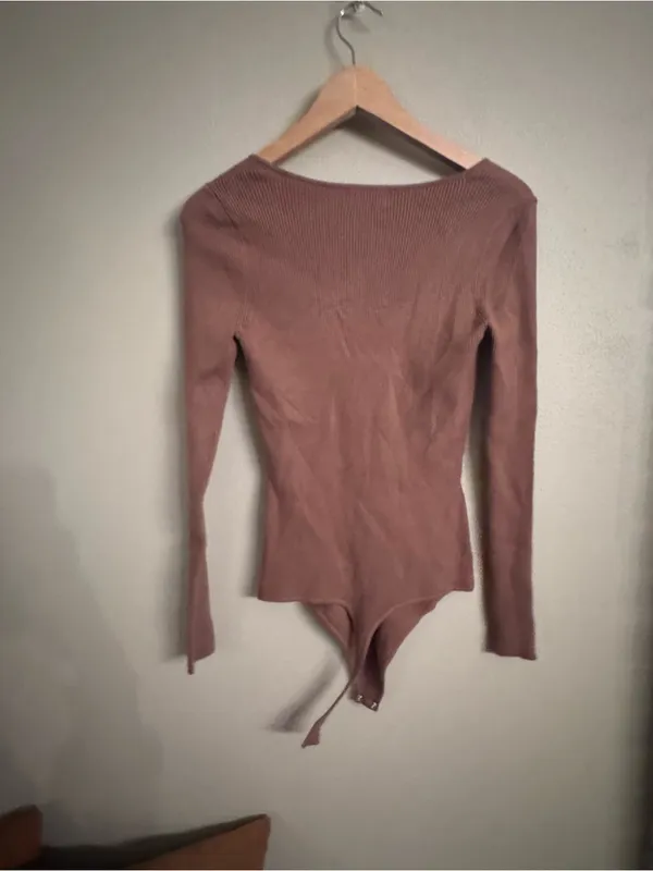 NUUDS Sweetheart Sweater Thong Bodysuitn - Image 2