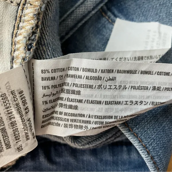 Abercrombie & Fitch Distressed Cut Off Jean Shorts Size 27 - Image 4