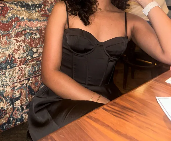Asymmetrical Corset Dress - Image 6