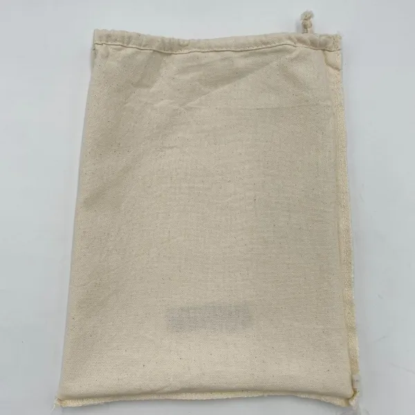 Valentino Dust Cover‎ Bag Cream Off-White Red Tag Drawstring Closure 6.5" x 12" - Image 4
