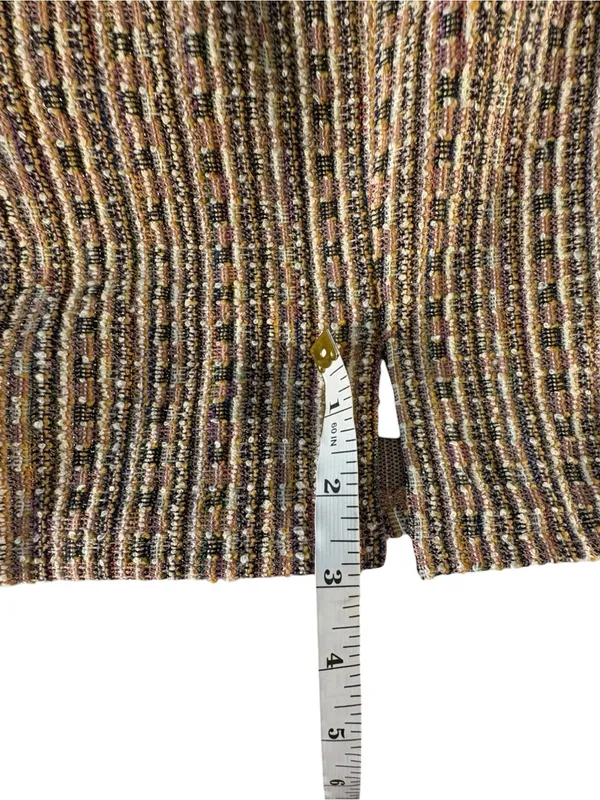 Francesca’s Tweed Mini Dress Womens M Square Neck Preppy Old Money Academia - Image 11