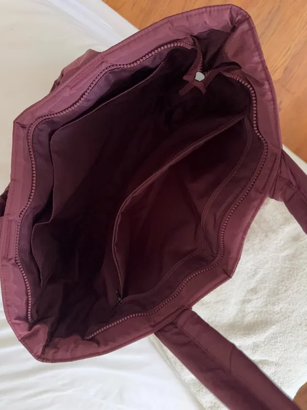 Slipts 59 Red Burgandy Workout Bag Tote - Image 3