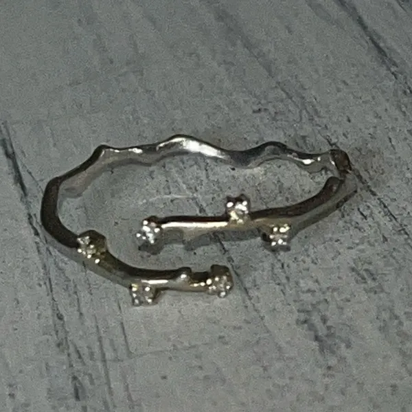 Gold over sterling ring. Adjustable. - Image 2