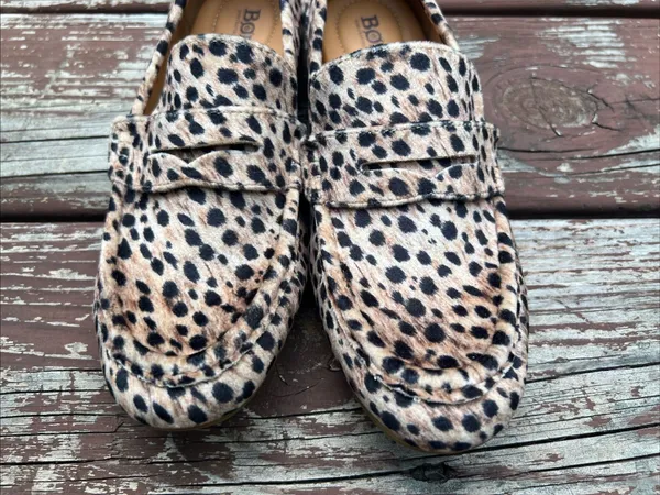 Born Women’s Cheetah Animal Print Slip On Loafers/Shoes, Casual Maximalist|Sz:7M - Image 7