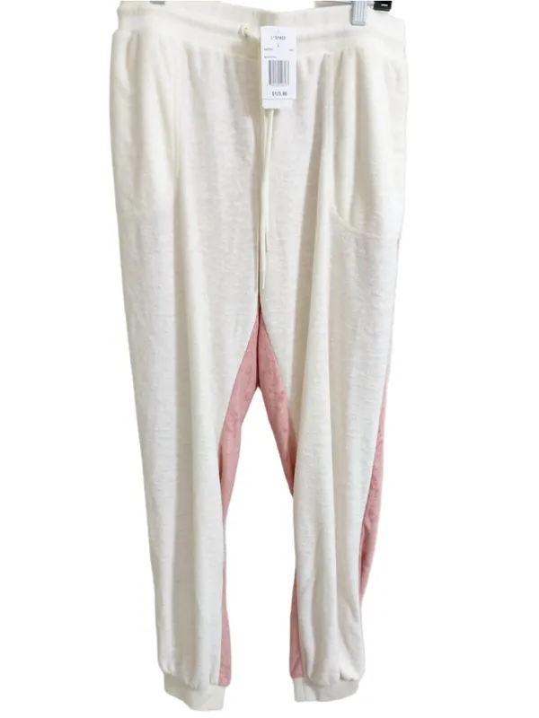 L*SPACE Best Life Pullover & Pant Set, Women's Size L Primrose & Cream NWT - Image 9