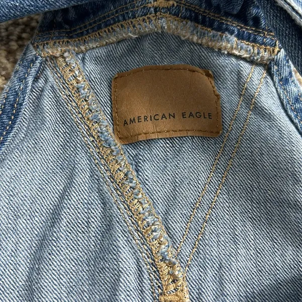 American Eagle Tomgirl Shortall Overall Shorts - Image 3