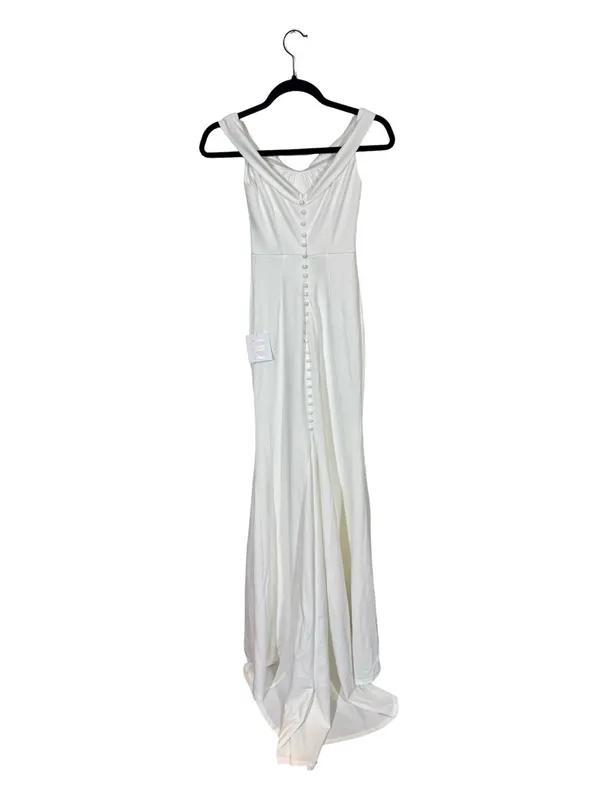 NWT Lulus Arienne White Off-the-Shoulder Mermaid Maxi Dress- Still Full Price - Image 12