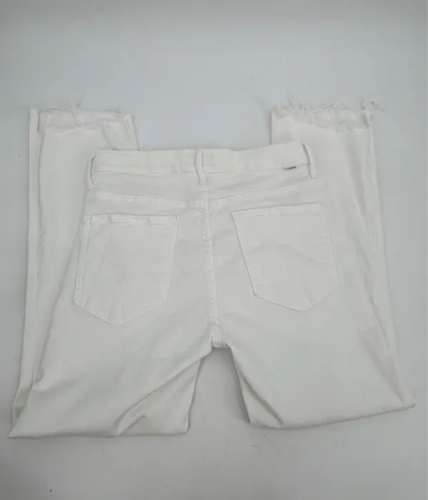 Mother Jeans Women’s 30 White Denim the Insider Crop Step Fray 1157-753 26” - Image 13