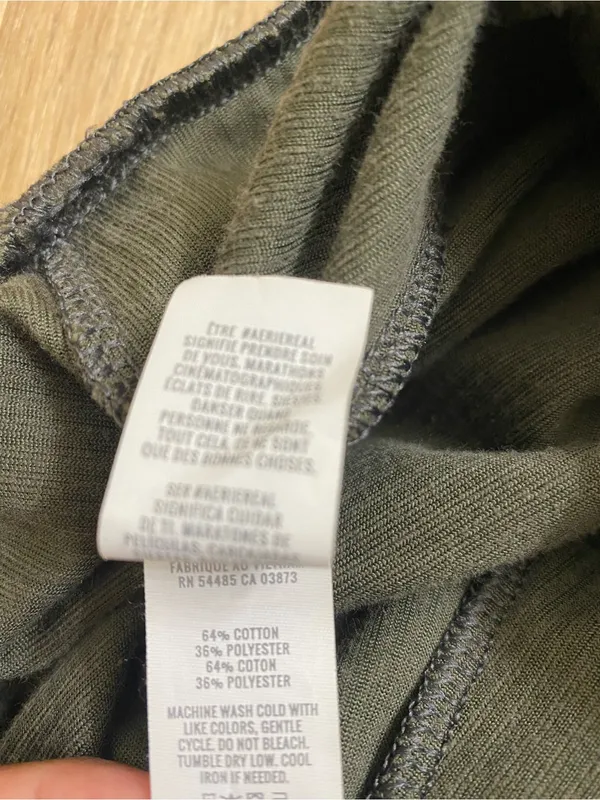 aerie Olive Green Wide Leg Corduroy Pants - Image 6