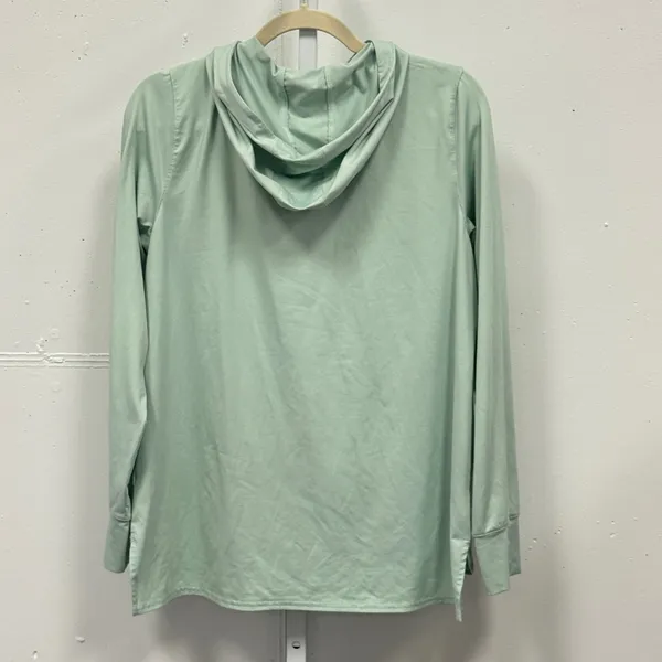 L.L. Bean Mint Green Quarter Zip Hoodie Active Pullover 509294 Size Medium - Image 2