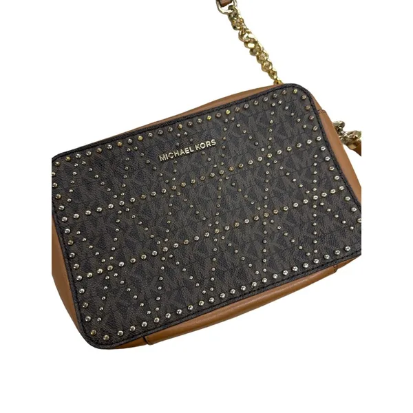 Michael Kors brown women’s purse handbag crossbody AUTHENTIC SKU 2525 - Image 2