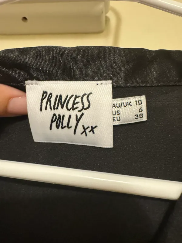 Princess Polly Black Button Up Dress - Image 6