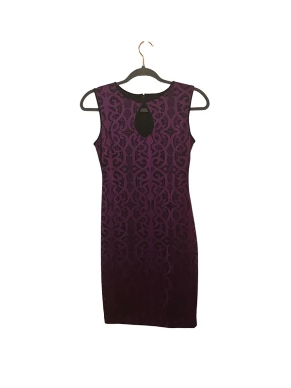Vintage Cache Y2K Jacquard Keyhole Sheath Dress Gothic Brocade whimsigoth dress - Image 6