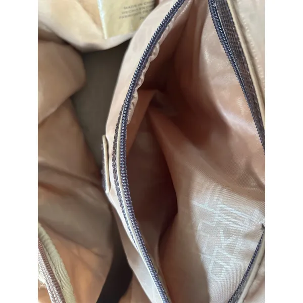 Vintage Diane Von Furstenberg Brown Quilted Top Handle Crossbody Duffle Bag - Image 6