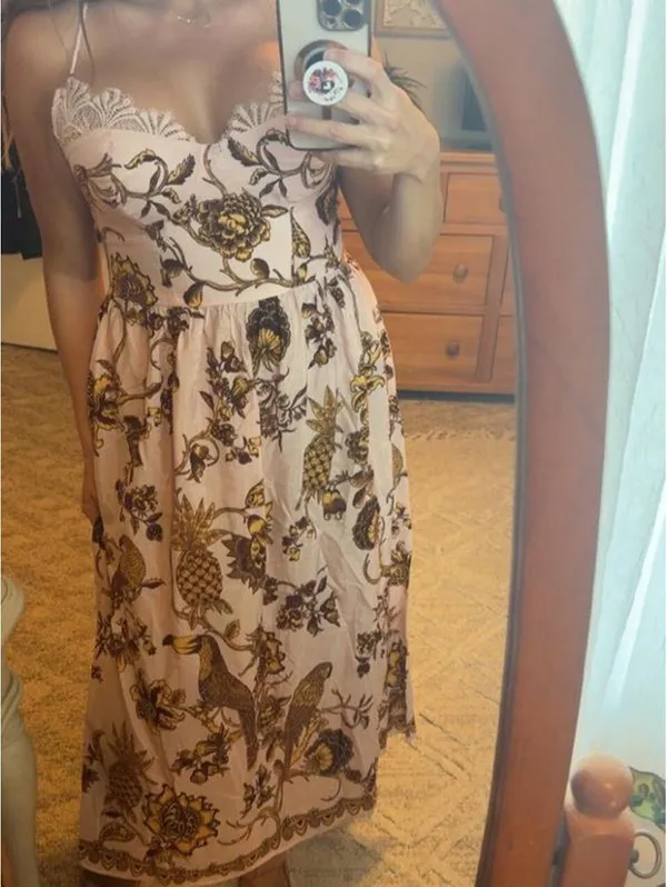 Farm Rio Tropical Landing Midi Dress - Image 2