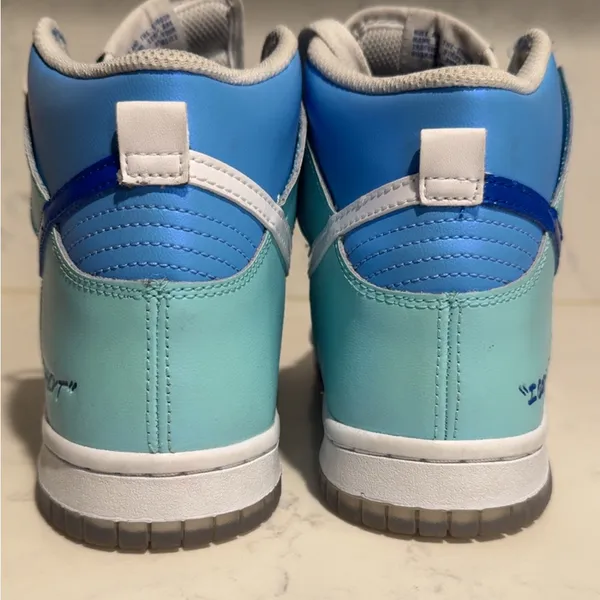 Nike‎ Dunk High Blue Mint Clean Streetwear Sneaker hightop 5.5Y W7 DV2206-400 - Image 8