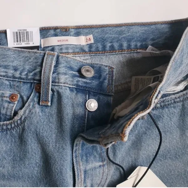 NWT LEVI’S Premium Women’s Wedgie Icon Fit Jeans In Authentically Yours Size 24 - Image 11