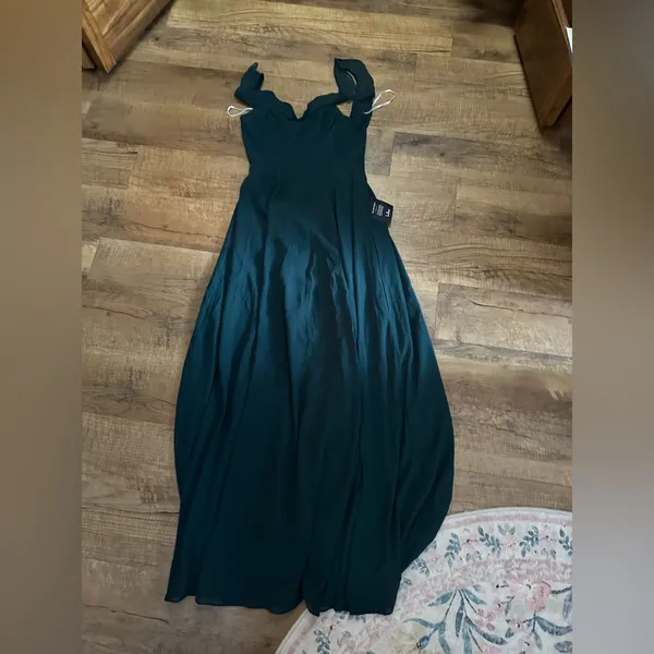 Lulus Dreamy Admiration Emerald Green Ruffled Maxi Dress - Image 6