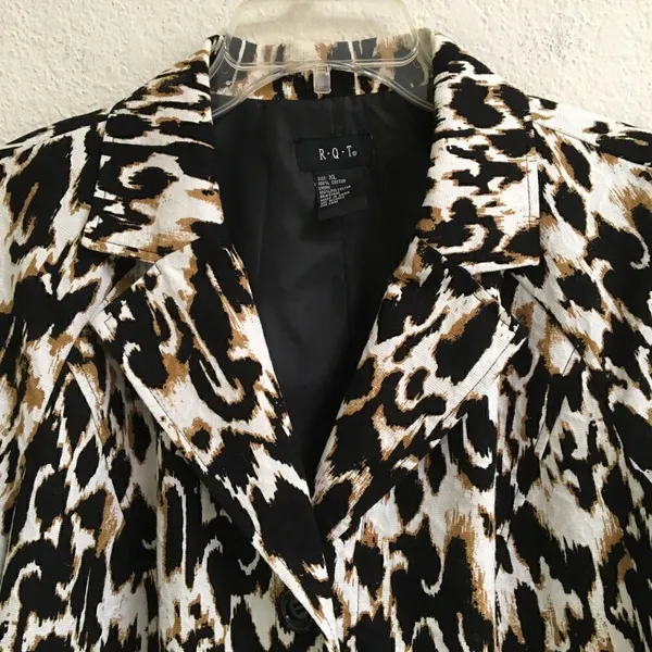 RQT animal print blazer/jacket XL‎ - Image 3