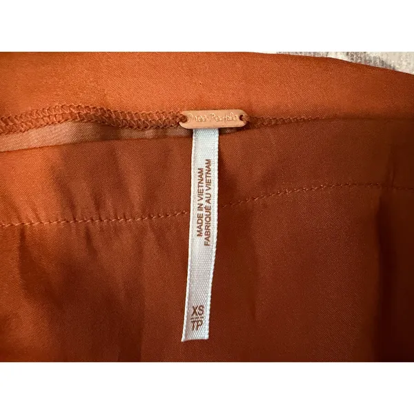 NWT Free People Day To Night Convertible Cowl Neck Satin Cami Top Cinnabar XS - Image 5