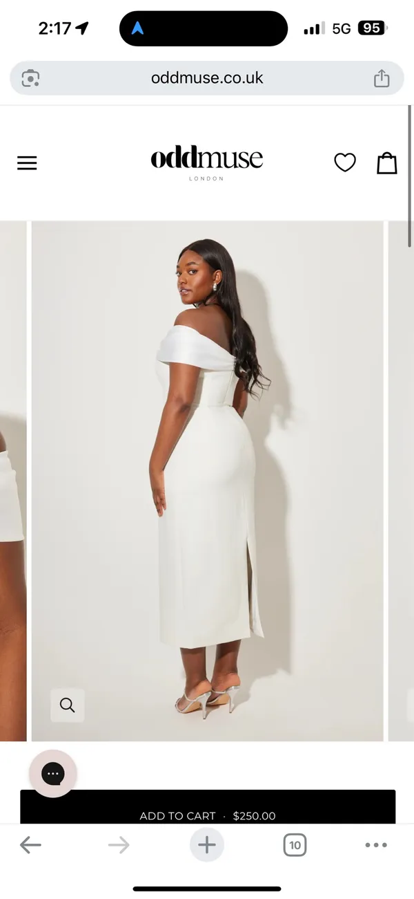 Odd Muse The Ultimate Muse Bow Midi Dress White Size M - Image 3