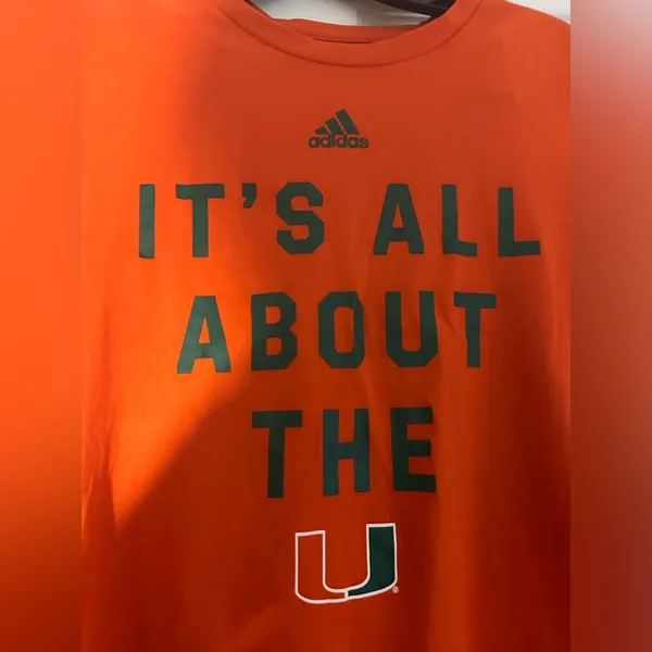 University of Miami Adidas Shirt - Image 3