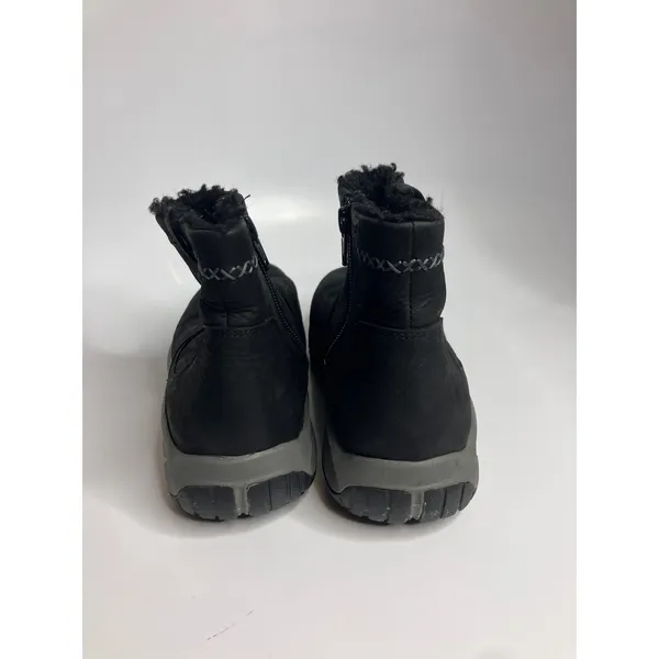 Merrell Ankle Boots Womens 8.5 Black Good Faux Fur Lined Leather J003616 - Image 4