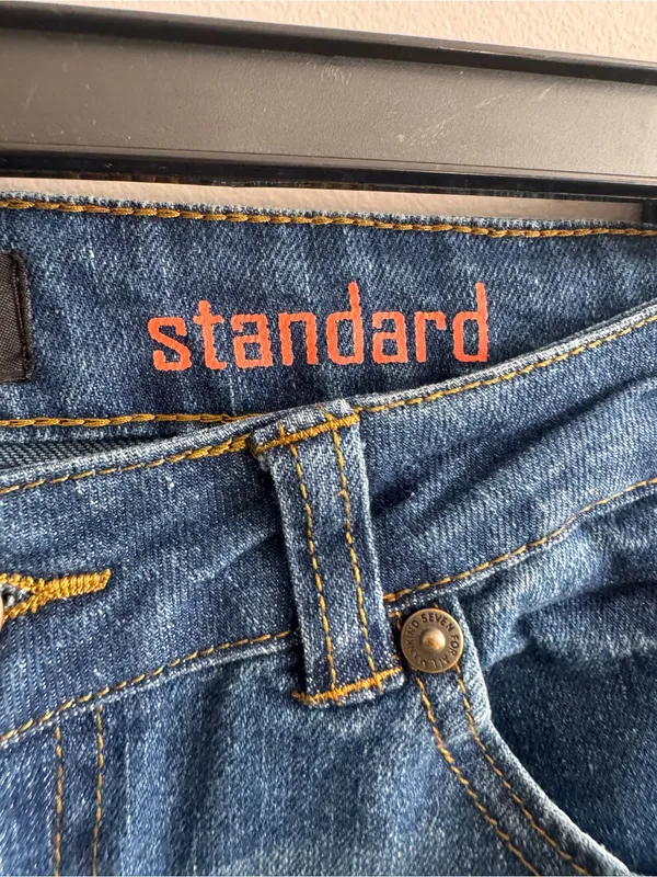 7 For All Mankind Standard Jeans Women’s 12 Blue Bootcut Stretch Denim - Image 4