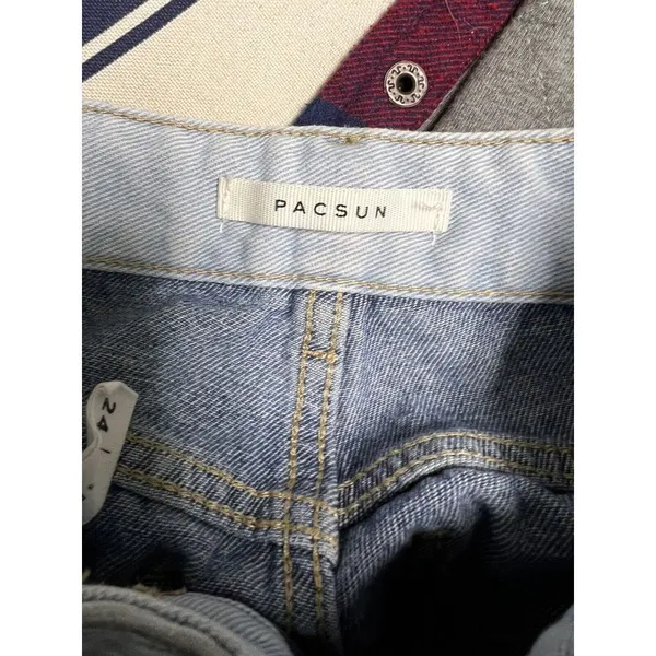 AQB Pacsun Jeans Women's Size 24 Colorblock 90s BF Cargo Carpenter‎ Contrast - Image 11