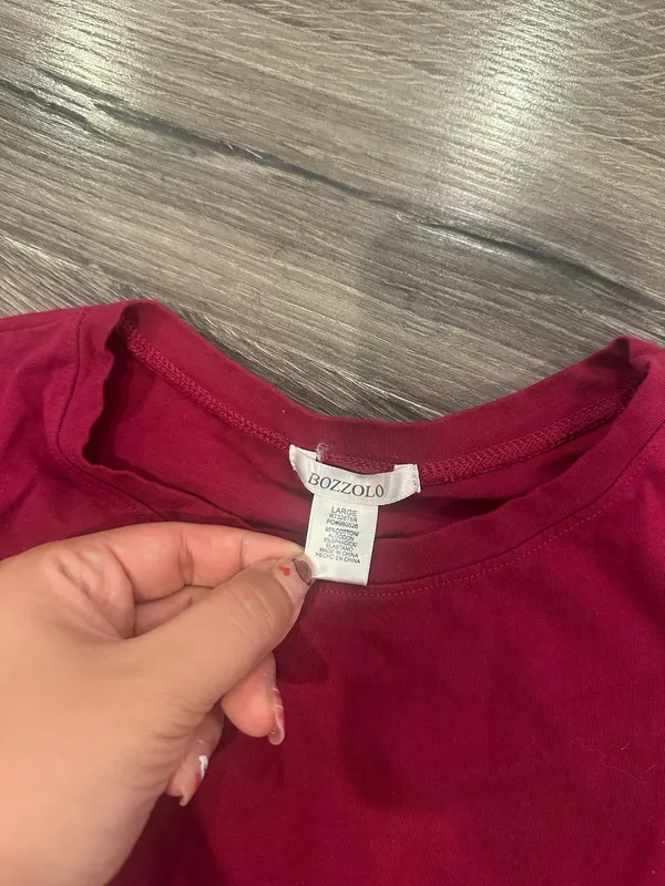 Bozzolo Magenta pink cotton baby tee - Image 2