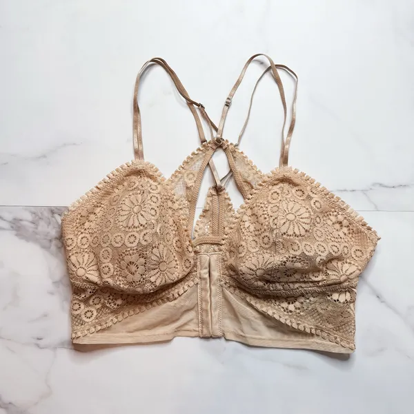 Aerie Joy Lace Padded Longline Bralette - Image 3