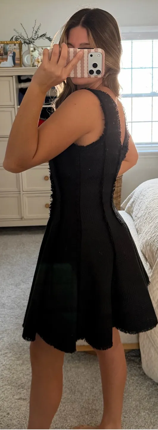 Antonio Melani Black tweed Mini Dress - Image 3