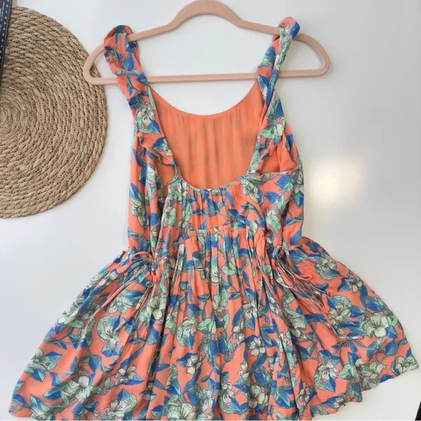 Free People Dear You Floral Flowy Mini Summer Dress‎ Size XS - Image 7
