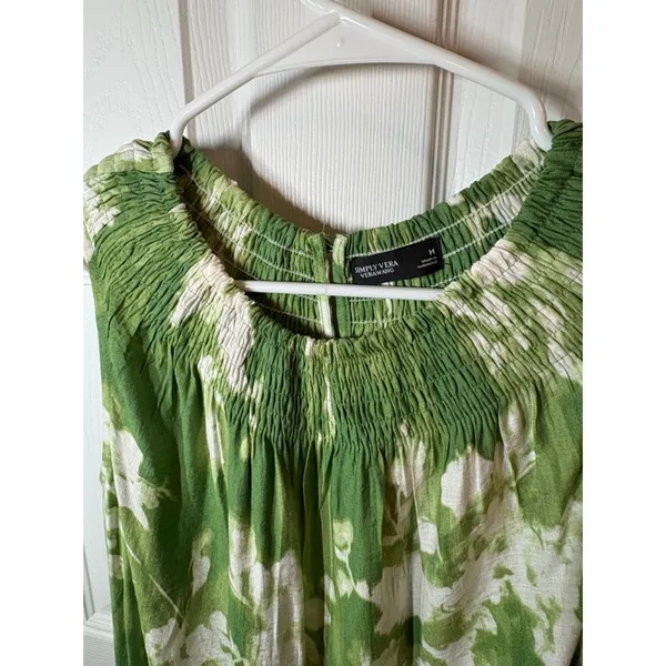 Simply Vera Vera Wang‎ fit and flare midi dress green size M - Image 4