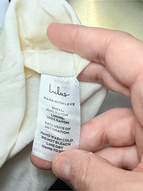 Lulus Inina Ivory & Blue Print Asymm Halter Printed Mini Dress Vacation Resort Beach - Image 15